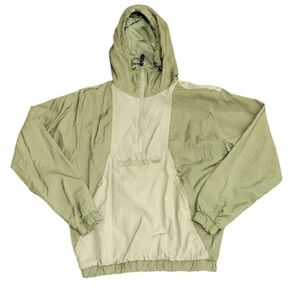 Adidas Unisex Skateboarding Anorak Windbreaker Jacket HA1279 Focus Olive Size XS
